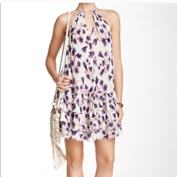 Intimately Free People Ruffle Feather Slip Dress S - Picture 3 of 4